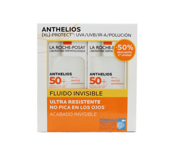 ANTHELIOS PACK SHAKA FLUIDO INVISIBLE SPF 50 2X50ML
